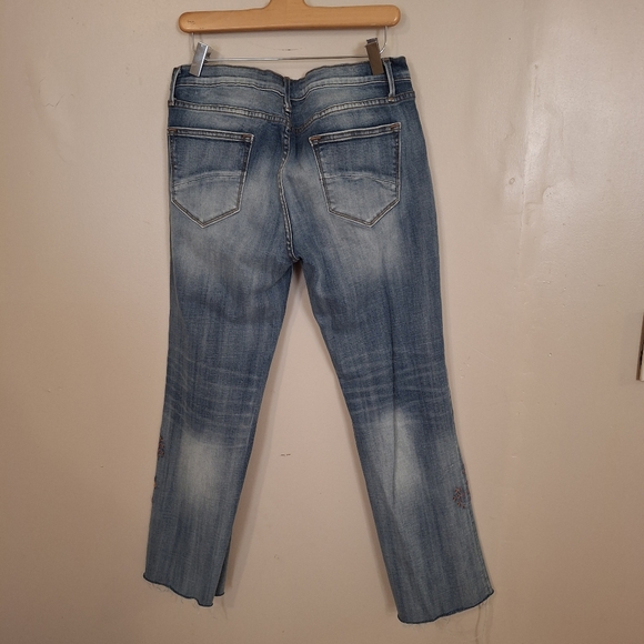 Sundance Driftwood Embroidered KELLY Jeans 31 ALTERED HEM Festival Boho - Picture 2 of 10